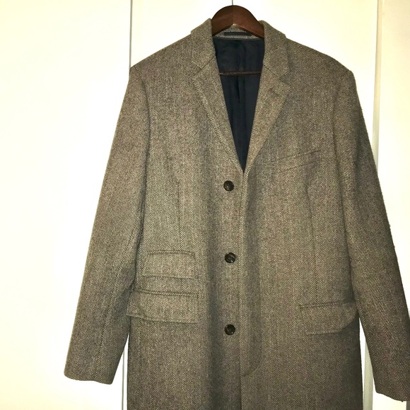 Mens Tweed Overcoat by Moon Clothiers for J. Crew - Picture 1 of 2